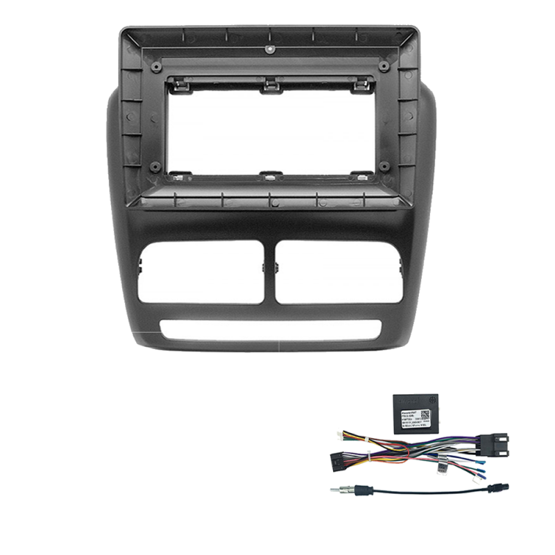 Kit Mascherina autoradio 10" Pollici per Fiat Doblo' - 2010-2015 comandi al volante