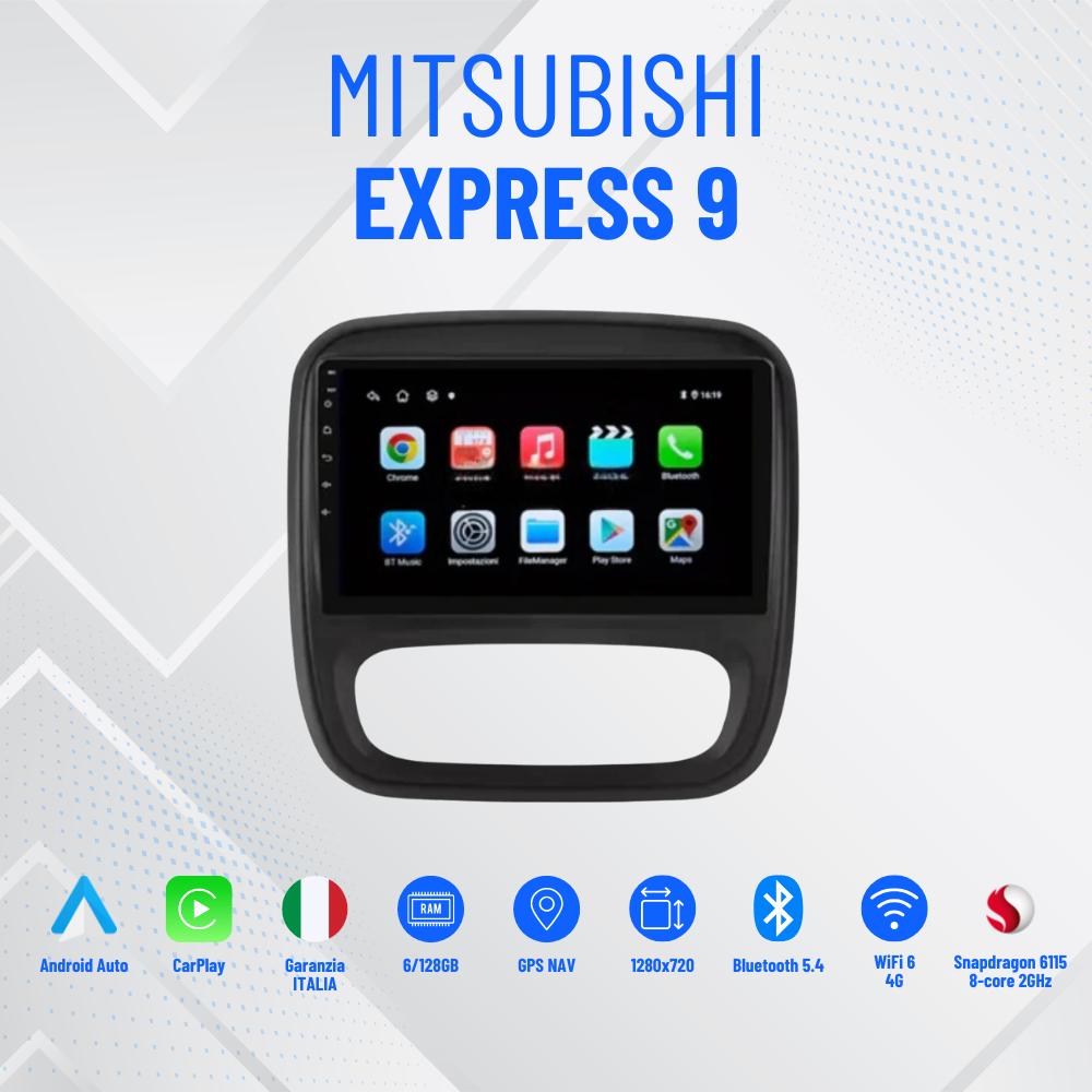 Autoradio   per   Renault   Trafic   3   |   NV300   |   Talento   |   Vivaro   |   Express   9"   |   2015-2019   |   Android   |   Bluetooth   |   CarPlay   |   Android   Auto   |   4-64GB   Ram