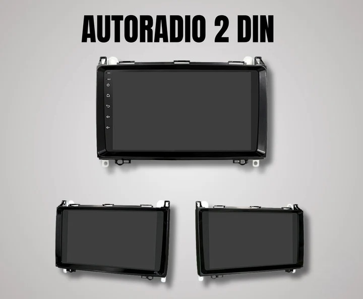 Mercedes classe A (2004/2012) | 9 Pollici -  4-64 Giga con dab+ Mascherina inclusa - Autoradio 2 Din Android auto + Carplay / Classe A Stereo Touch 4/64gb | Navigatore GPS + Bluetooth + Wifi + centralina canbas per recupero dei comandi