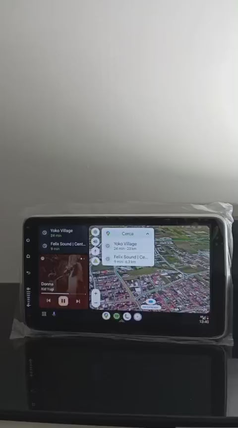 AUTORADIO 1Din 10"Pollici ESTRAIBILE, GPS, Navigatore, CARPLAY + ANDROID AUTO 4-64GB