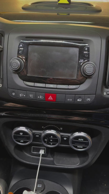 KIT AUTORADIO 7" versione  8-256 GIGA FIAT 500L [2012-2017]WIFI , BLUETOOTH, NAVIGATORE, PRESSEMBLATO PER PLUG & PLAY