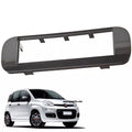 Mascherina Adattatore Autoradio Stereo 1DIN Fiat Panda 312 dal 2012 in poi Nero Lucido