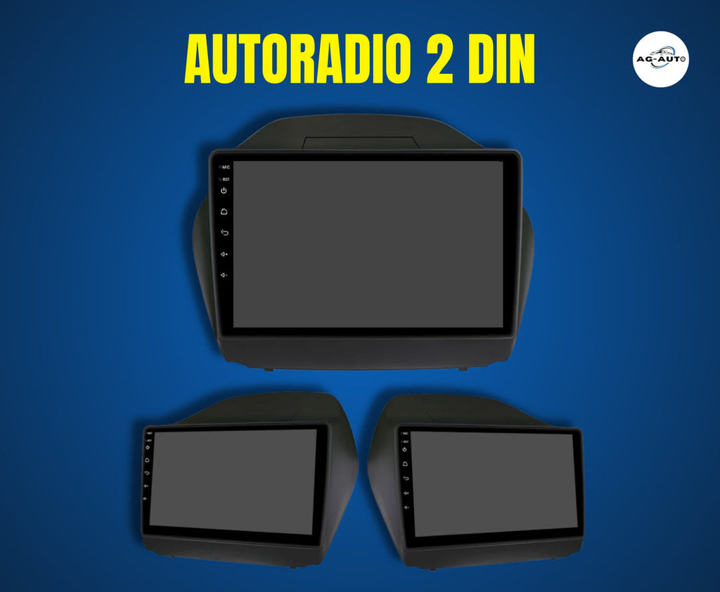 Hyundai Tucson 2 & IX35 (2010/2017) | 9 Pollici - Mascherina inclusa - Autoradio 2 Din Android auto + Carplay /  4-64GB | Navigatore GPS + Bluetooth + Wifi