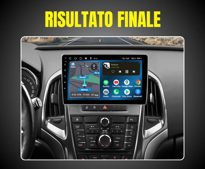 Opel Astra J/Buick Verano (2009/2015) - 9 pollici - Mascherina Inclusa - Autoradio 2 Din Android auto + Carplay | 4/64gb - Stereo Touch Navigatore Gps + Bluetooth + Wifi