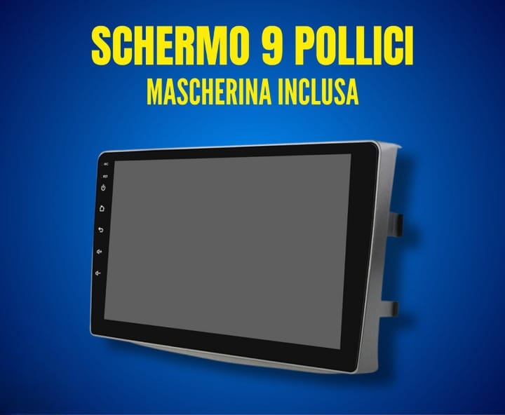 Alfa Romeo Mito (2008/2017) | 9 Pollici - Mascherina inclusa - Autoradio 2 Din Android auto + Carplay / Stereo Touch 4/64GB | Navigatore GPS + Bluetooth + Wifi