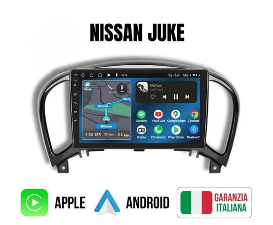 Nissan Juke (2010 in poi ) | 9 pollici - Mascherina Inclusa - Autoradio 2 Din Android auto + Carplay / Yf15 Stereo Touch 4/64GB| Navigatore GPS + Bluetooth + Wifi + microfono esterno