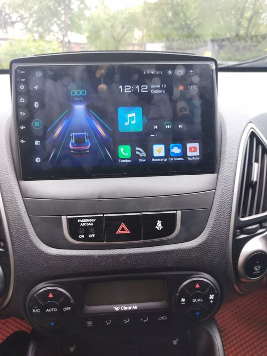 Hyundai Tucson 2 & IX35 (2010/2017) | 9 Pollici - Mascherina inclusa - Autoradio 2 Din Android auto + Carplay /  4-64GB | Navigatore GPS + Bluetooth + Wifi