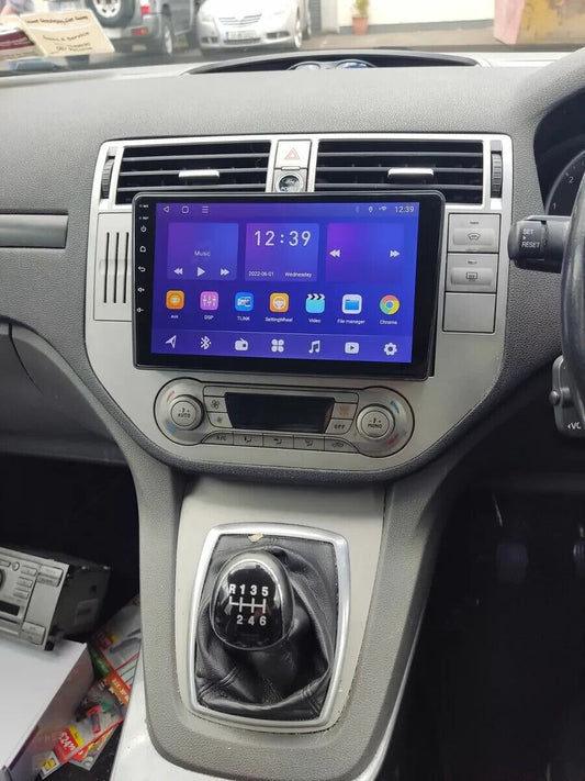 Ford c-max(2008/2012) | Autoradio 2 Din 9'' Android auto + Carplay | mk2 8/256gb Stereo Touch | USB + Navigatore GPS + Bluetooth + Wifi+ retrocamera